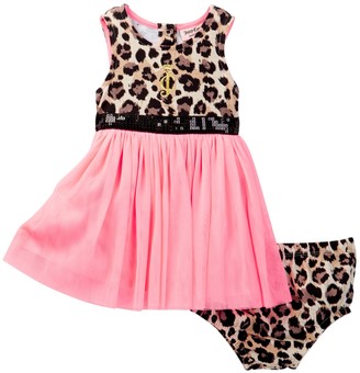 Juicy Couture Animal Print Top Dress & Bloomer Set (Baby Girls 0-9M)