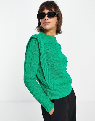 shoulder detail jumper