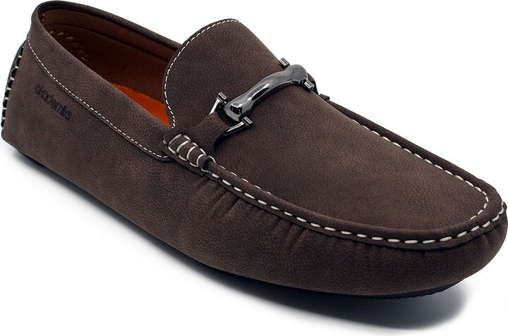 Akademiks Weston Men's Slip-On Loafers With Buckle Detail
