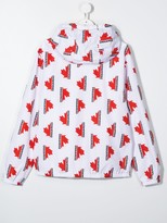 Thumbnail for your product : DSQUARED2 TEEN Maple leaf-print jacket