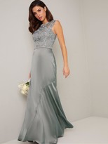 Thumbnail for your product : Chi Chi London Abbilee Dress Sage