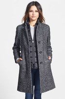Thumbnail for your product : Cinzia Rocca Wool Blend Walking Coat with Removable Quilted Bib (Petite)