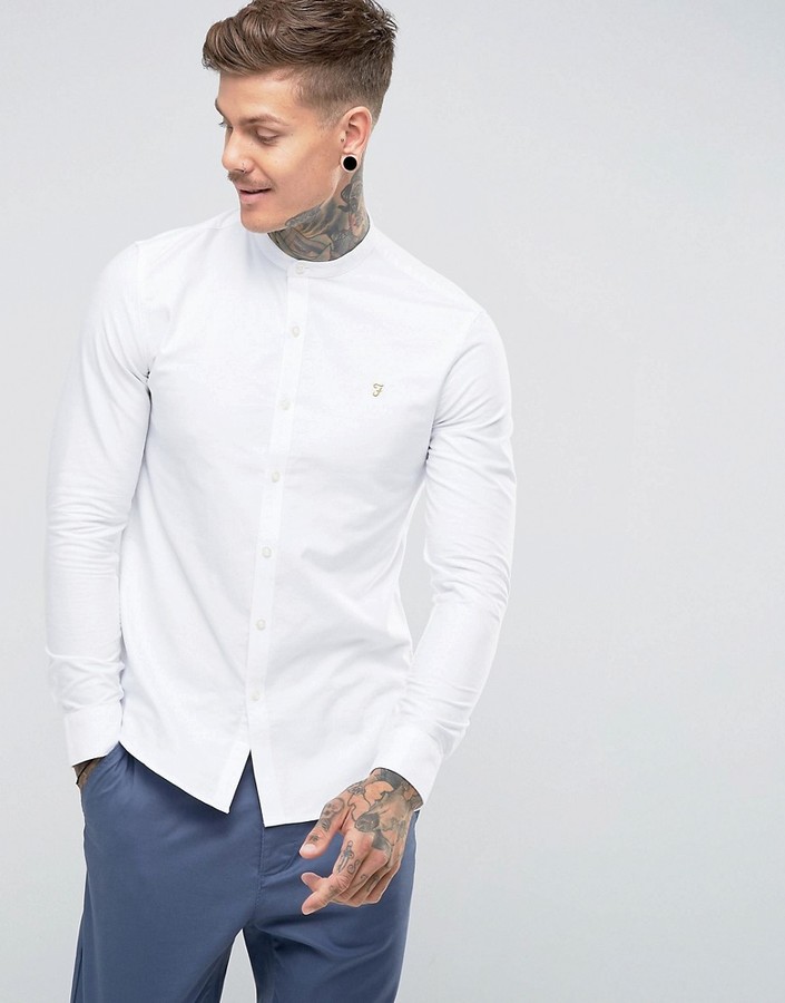 farah white oxford shirt