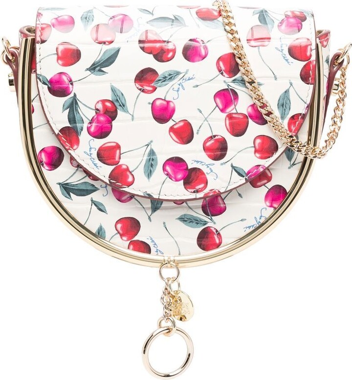 See by Chloe Mara cherryprint saddle crossbody bag ShopStyle