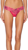 Thumbnail for your product : Hanky Panky Red Rose Low Rise Thong