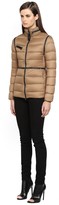 Thumbnail for your product : Mackage Irma-F4 Camel Light Winter Down Jacket With Leather Trims