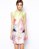 Thumbnail for your product : Warehouse Fluro Print Jacquard Dress