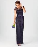 Thumbnail for your product : Adrianna Papell Cap-Sleeve Illusion Lace Gown
