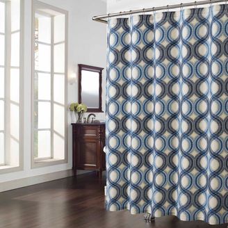Element Shower Curtain in Blue