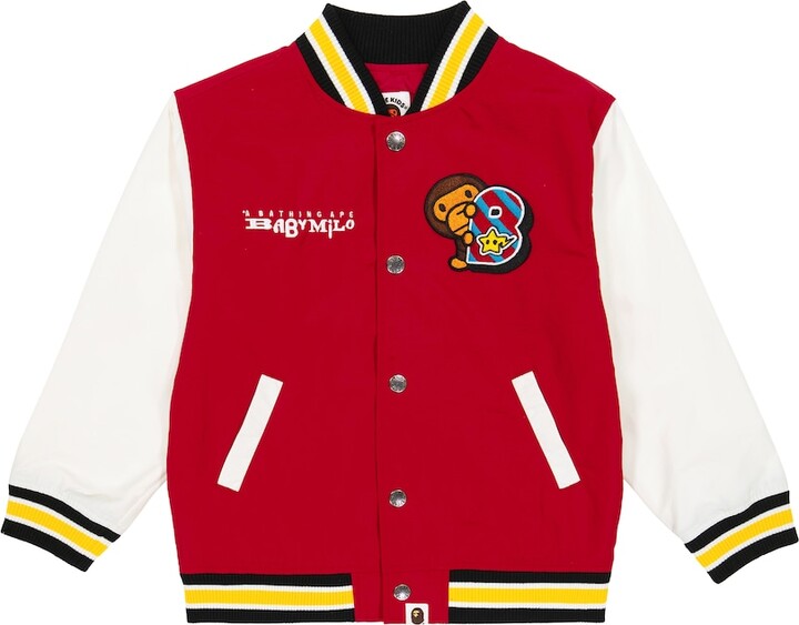 Luisaviaroma Boys Clothing Jackets Fleece Jackets Teddy Varsity Jacket W/ Garfield Patch 