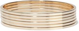 Thumbnail for your product : Kenneth Jay Lane Set Of Six Gold-plated Bangles