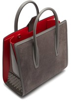 Thumbnail for your product : Christian Louboutin Paloma Medium Leather And Suede Tote - Light Grey