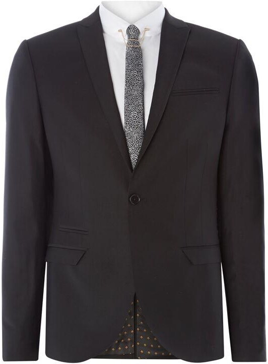 Label Lab Rutherford Peak Lapel Skinny Suit Jacket ShopStyle