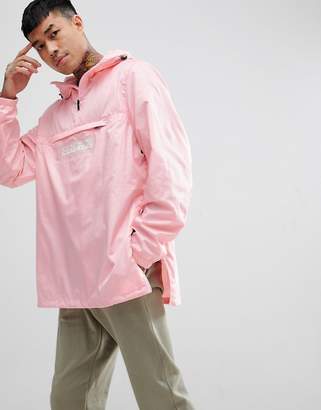 Napapijri Aumo Jacket With Back Print In Light Pink