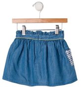 Thumbnail for your product : Paul Smith Junior Girls' Gingham Print Denim Skirt