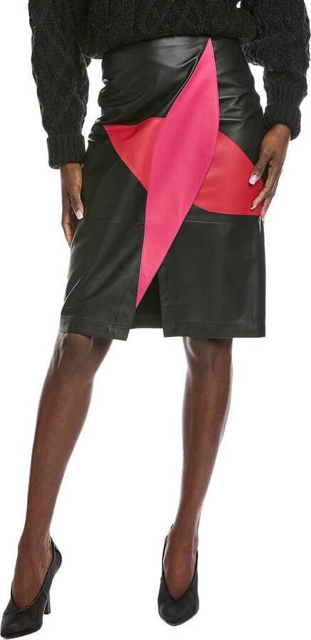 Akris Leather Skirt