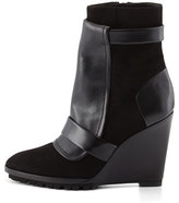 Thumbnail for your product : Derek Lam 10 Crosby Karli Suede Wedge Bootie, Black