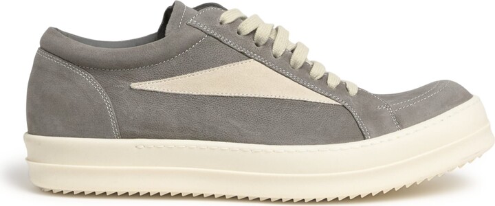 Rick Owens Tumbled Lambskin Vintage Sneakers