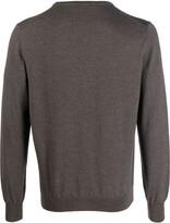 Thumbnail for your product : Tagliatore Ribbed-Trim Crew-Neck Jumper
