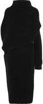 Thumbnail for your product : Acne Studios Gala asymmetric ribbed wool sweater dress