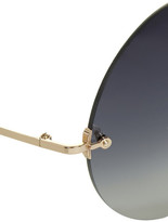 Thumbnail for your product : Victoria Beckham Round-frame metal sunglasses