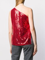 Thumbnail for your product : Dolce & Gabbana Pre-Owned 1990s Sequin Embellished One-Shoulder Blouse