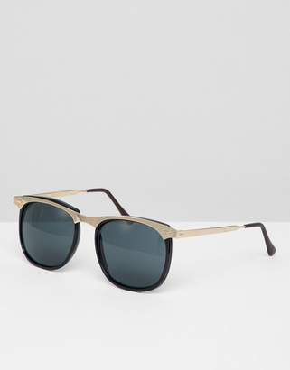 Reclaimed Vintage Inspired Round Sunglasses In Black Exclusive To ASOS