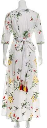Leone we are Embroidered Wrap Dress