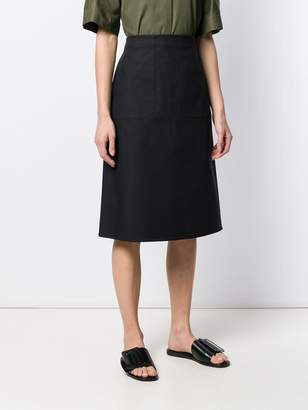 Jil Sander Navy A-line skirt
