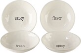 Thumbnail for your product : Certified International Just Words 4-piece Soup/Pasta Bowl Set