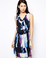Thumbnail for your product : Warehouse Texture Acid Block Print Dress