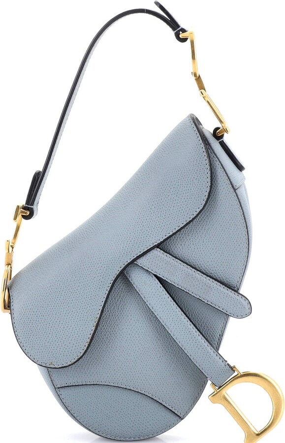Christian Dior Saddle Handbag Leather Mini