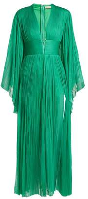 Maria Lucia Hohan Thais deep V-neck silk-tulle dress