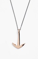 Thumbnail for your product : Miansai Rose Plated Anchor Pendant Necklace