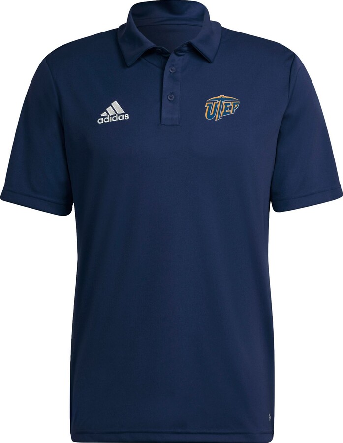 adidas Men's UTEP Miners Navy Entrada Polo, Small, Blue