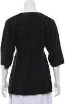 Thumbnail for your product : Vince V-Neck Ribbed-Waist Sweater