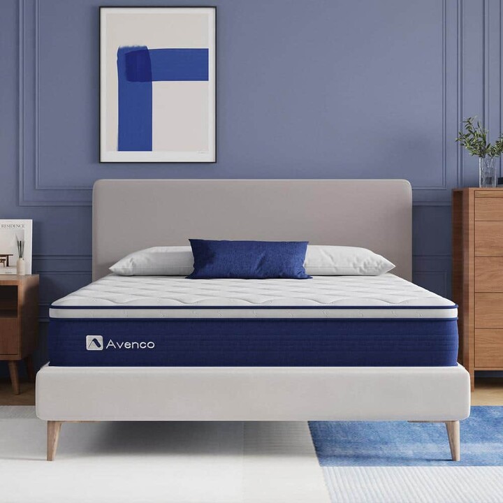 Avenco King Medium Firm Hybrid 10 in. Mattresses, Motion Isolation and Breathable