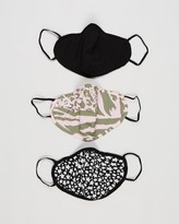 Thumbnail for your product : Topshop Women's Black Face Masks - Face Mask Set - 3-Pack - Size One Size at The Iconic