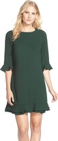 Thumbnail for your product : CeCe Kate Ruffle Hem A-Line Crepe Dress