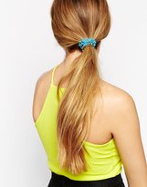 Thumbnail for your product : Johnny Loves Rosie Green Polka Dot Hair Scrunchie With Beads