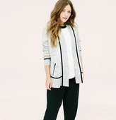 Thumbnail for your product : LOFT Petite Lou & Grey Tipped Open Cardigan