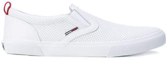 Tommy Hilfiger perforated slip-on sneakers