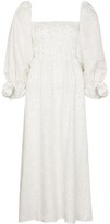 Thumbnail for your product : Sleeper Atlanta polka-dot linen midi dress