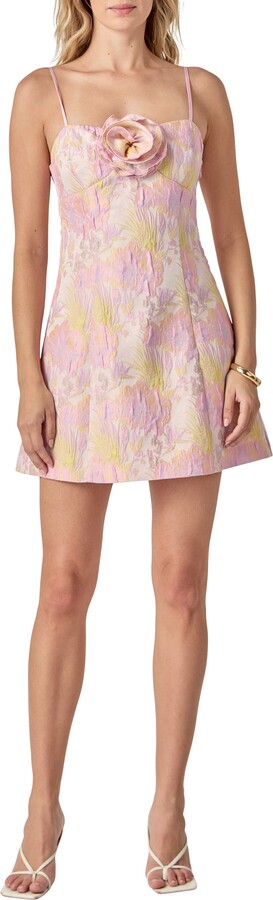 Endless Rose Rosette Jacquard Minidress