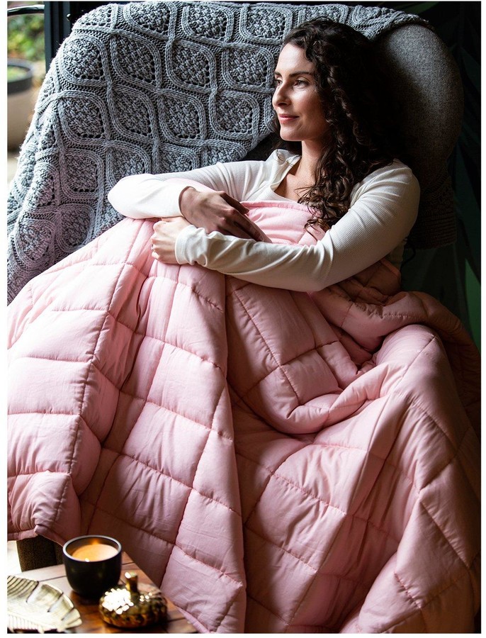 Rest Easy Weighted Blanket in Blush 7 kg 135 x 200 cm ShopStyle