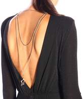 Thumbnail for your product : Elisabetta Franchi Celyn B. Dress Long Dress In Lurex Fabric With Chain