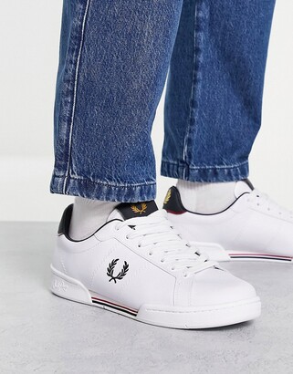 Fred Perry Spencer Leather Trainers White | Mainline Menswear United States