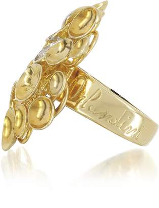 Orlando Orlandini 18K Yellow Gold Large Bouquet Ring w/Diamond