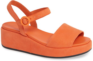 camper misia platform wedge sandal