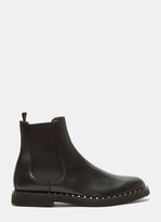 Thumbnail for your product : Valentino Pyramid-Studded Chelsea Boots in Black